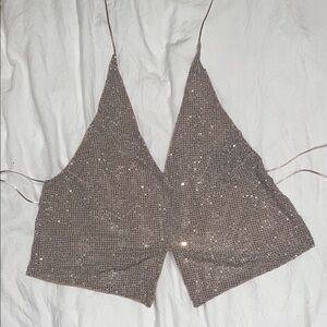 Sparkling Silver Women's Top